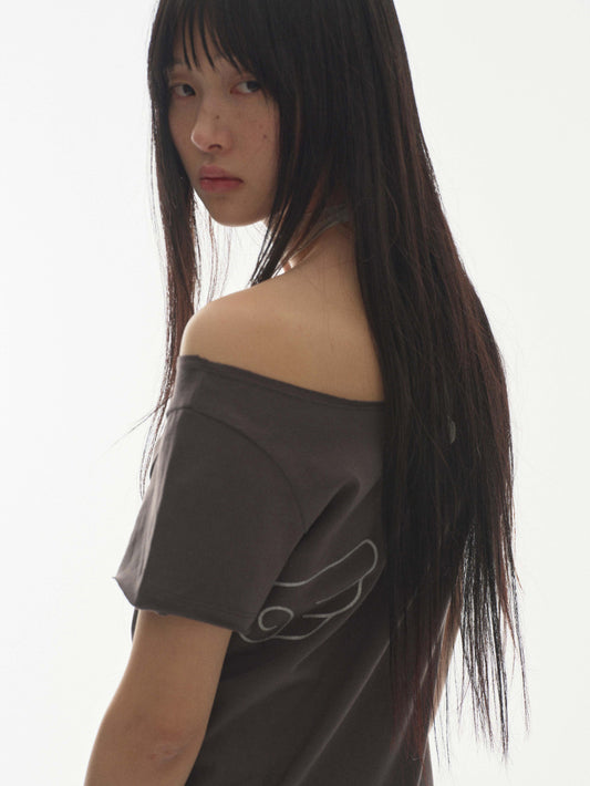 03 WING T-SHIRT CHARCOAL