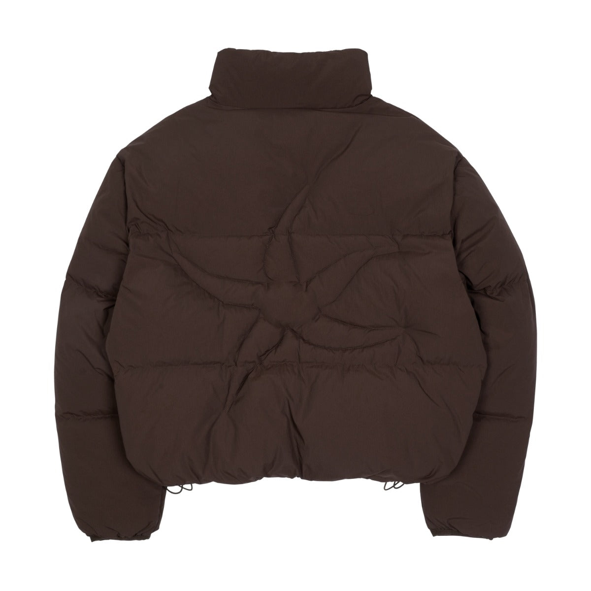 TCM starfish logo puffer jacket (brown)
