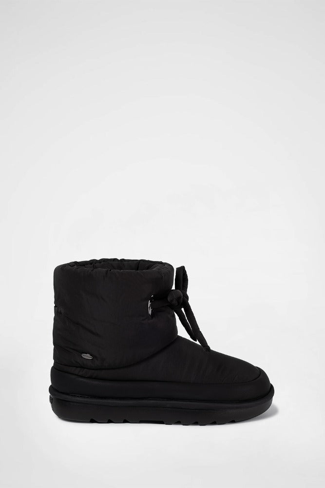 RIBBON PADDING BOOTS / BLACK