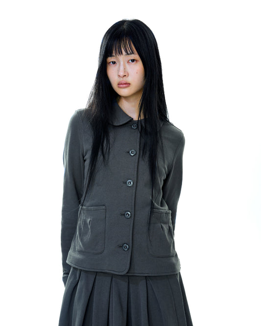 COZY SWEAT WRAP SKIRT CHARCOAL