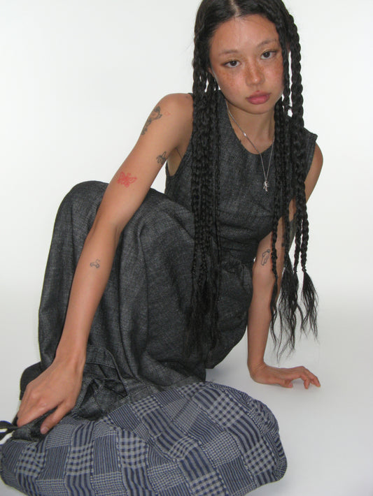 ROUND CUT OUT DRESS BLACK