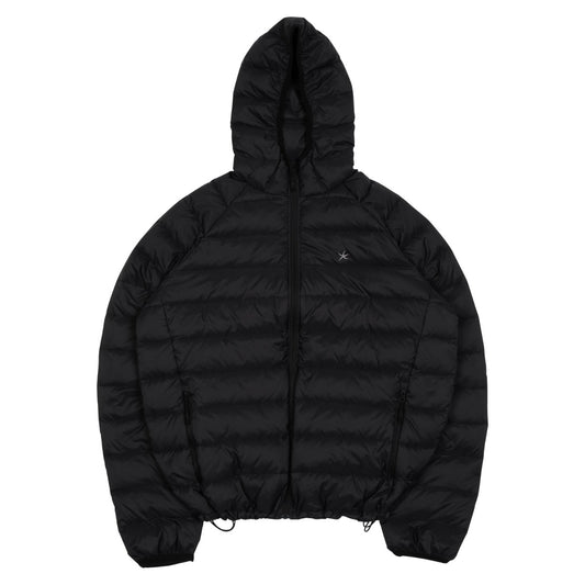 TCM mini logo raglan light puffer jacket (black)