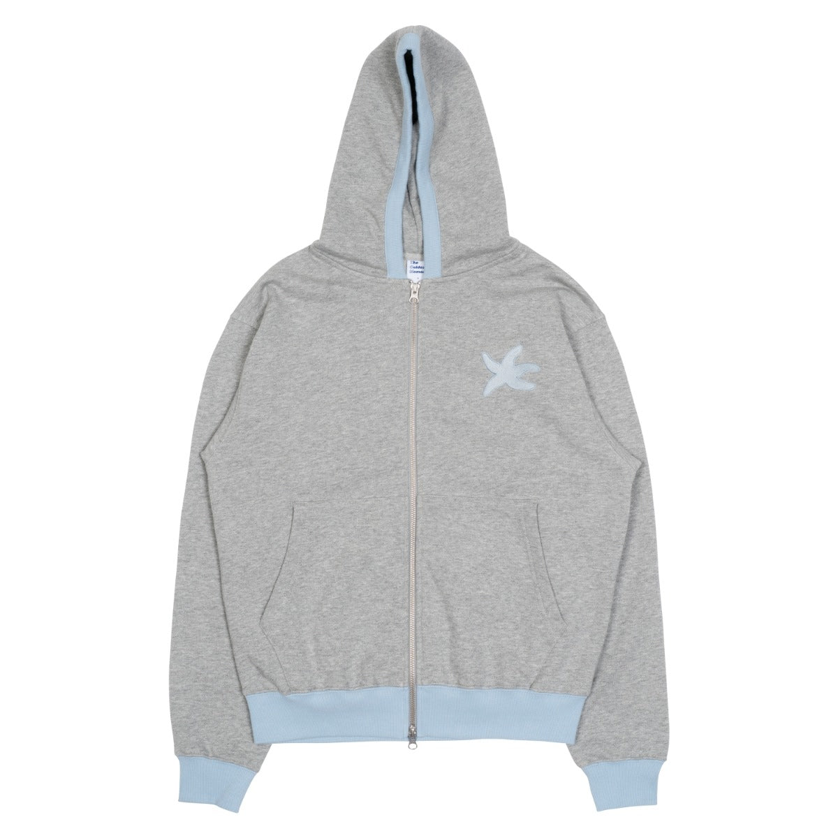 TCM line hooded zip-up (sky blue)