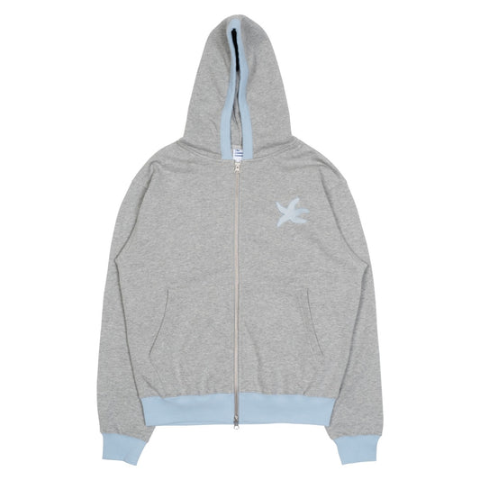 TCM line hooded zip-up (sky blue)
