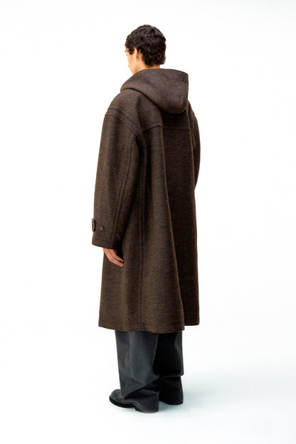 Oversized Alpaca Blend Duffel Coat / 2 Color