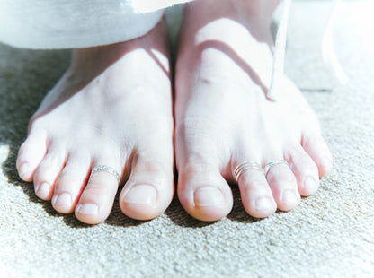 ANGEL WING TOE RING SILVER 