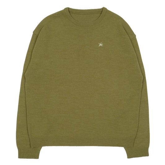 TCM starfish mini logo knit (olive)