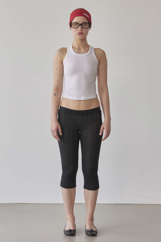 The Day Dreamers Rib Tank Top White