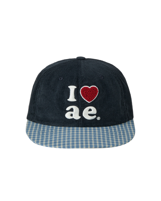 CHECK BALL CAP [NAVY]