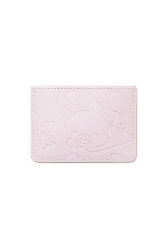 Korilakkuma dot card wallet (Pink)