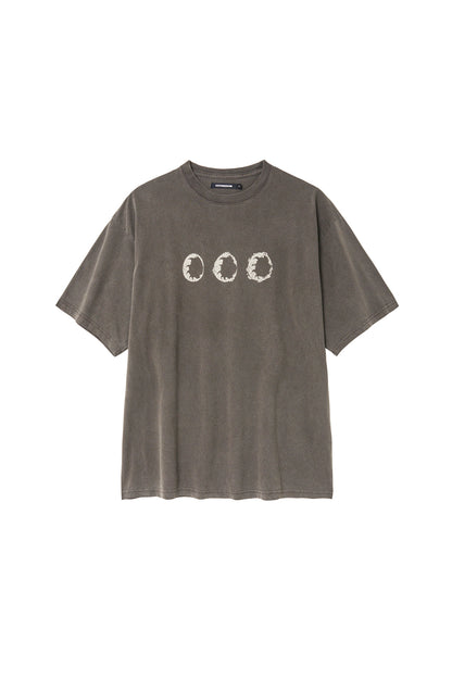 Floral Egg Tee 1/2 Dark Brown