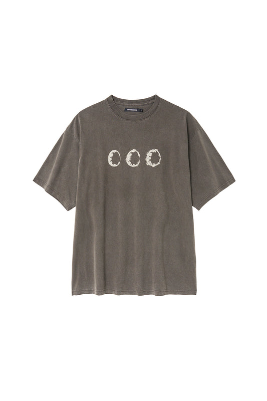 Floral Egg Tee 1/2 Dark Brown