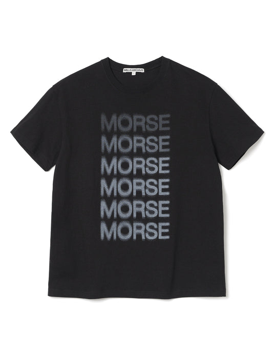 Faded Morse T-Shirts [Black]