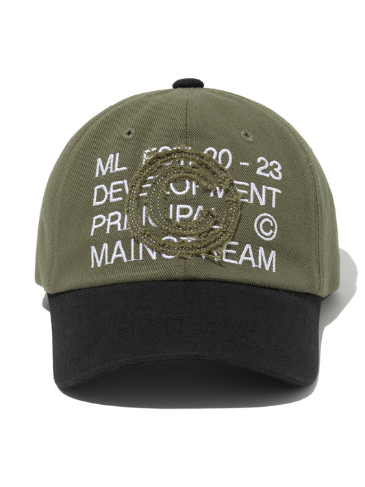 Core Half Ball Cap [Khaki Black]