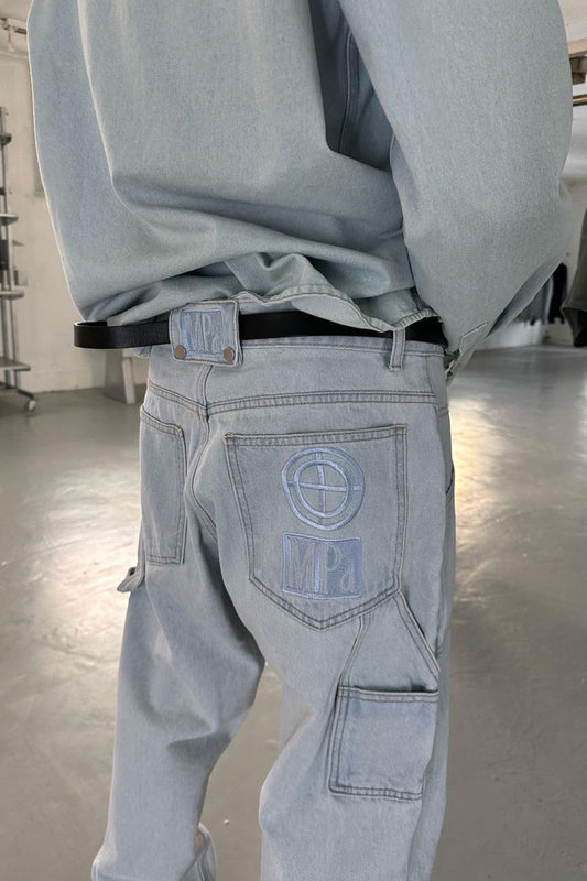 MPa PAINTER DENIM PANTS (STEEL BLUE)