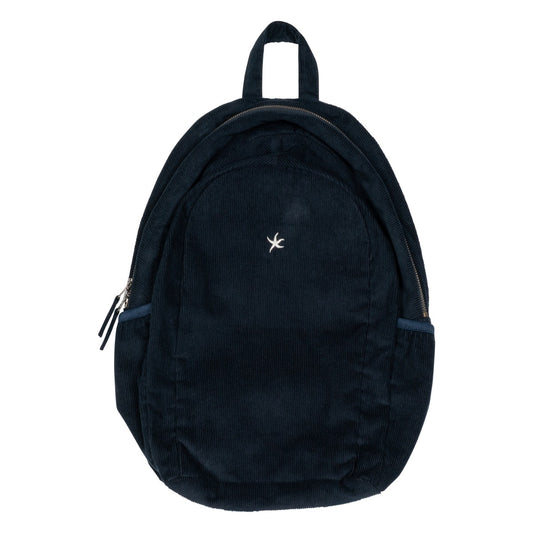 TCM mini logo corduroy backpack (navy)