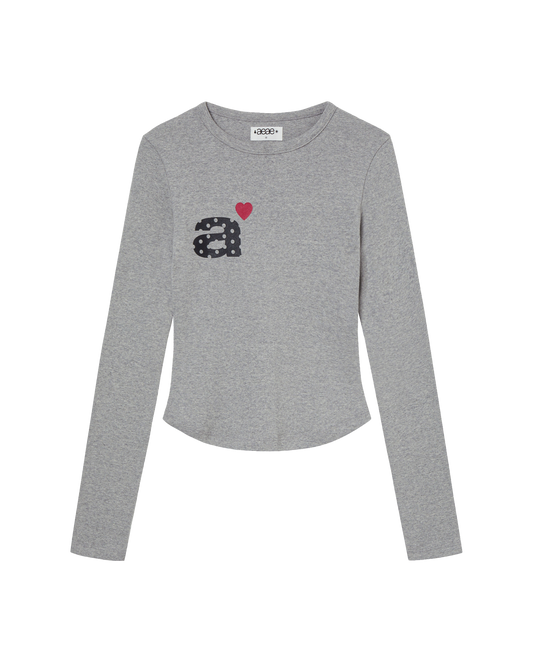 DOT SMALL LETTER L/S [MELANGE GREY]