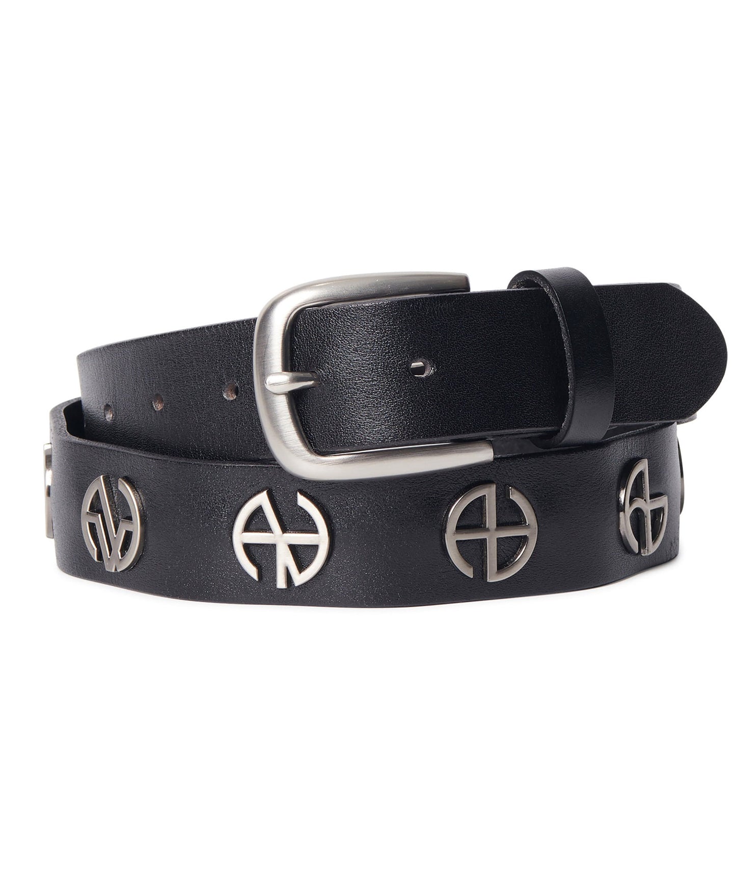 METAL SYMBOL BELT - BLACK