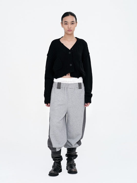 Color Side Sweatpants [Melange Gray]