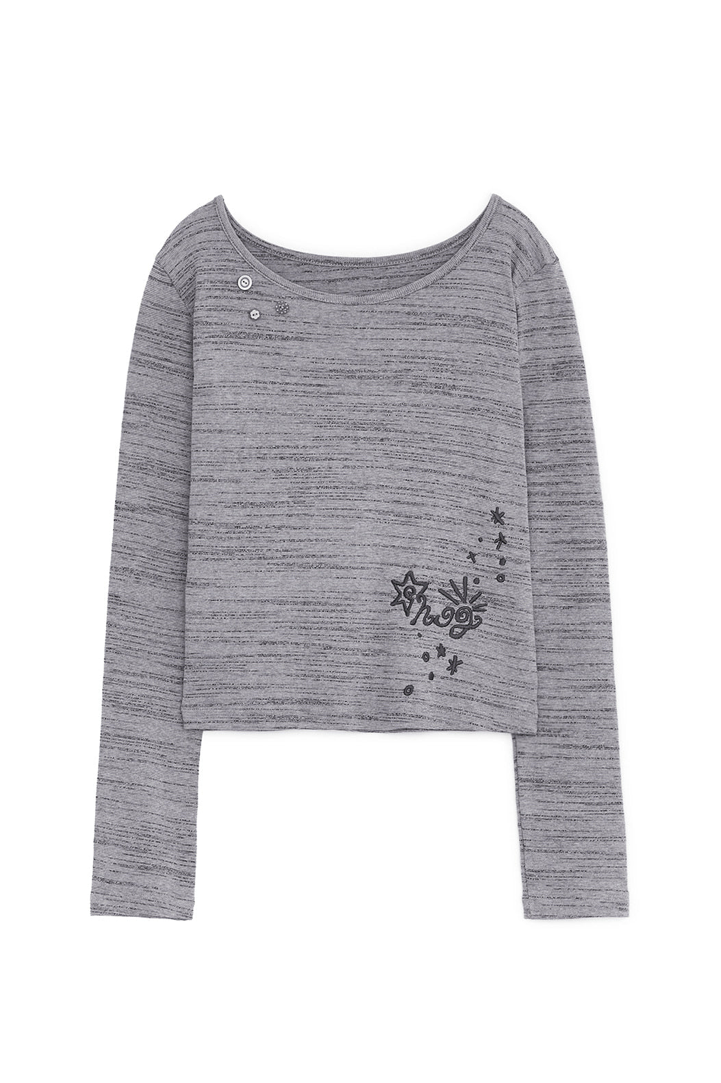 HUG stitch knit T (Multi)