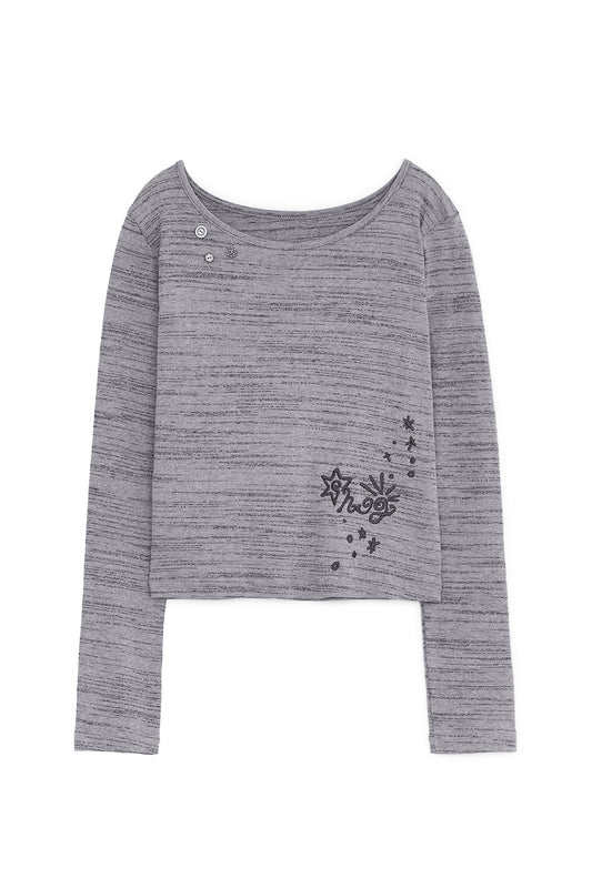 HUG stitch knit T (Multi)