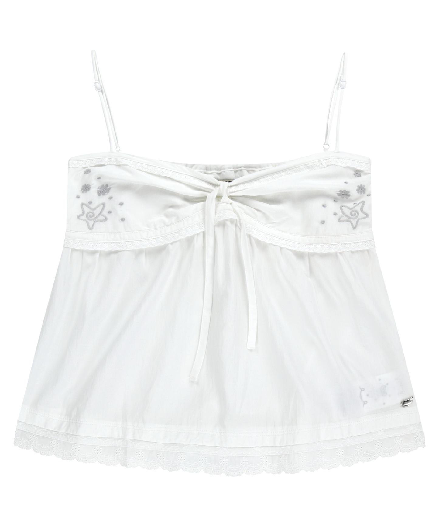 SOLAR STITCH SLEEVELESS WHITE