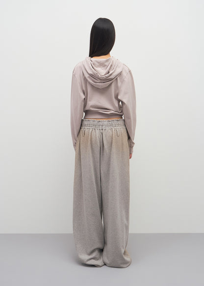 SPRAY WASHED PLEATS DETAIL TROUSERS / 2 Color