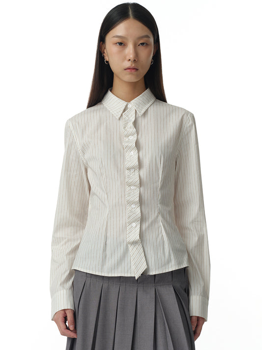 Double Placket Shirts [White]
