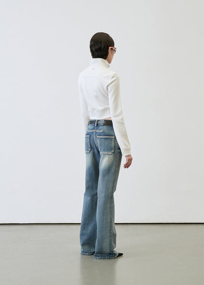 SLIM BOOTS CUT DENIM PANTS / 2 Color
