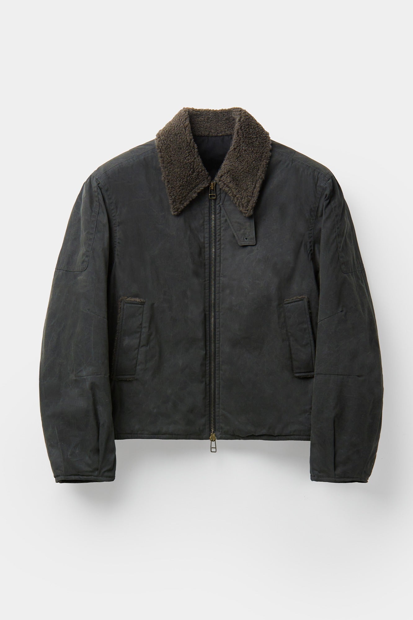 Waxed Cotton Washing Deck Bomber / 2 Color