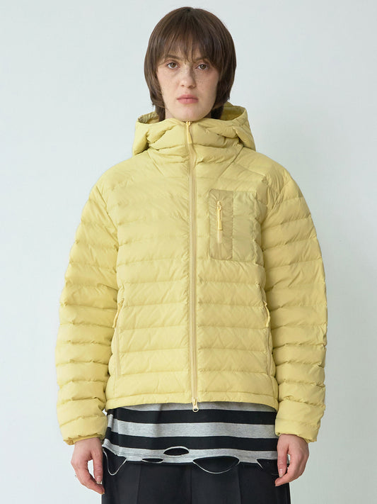 Light Hooded Down Jacket [Pale Yellow]