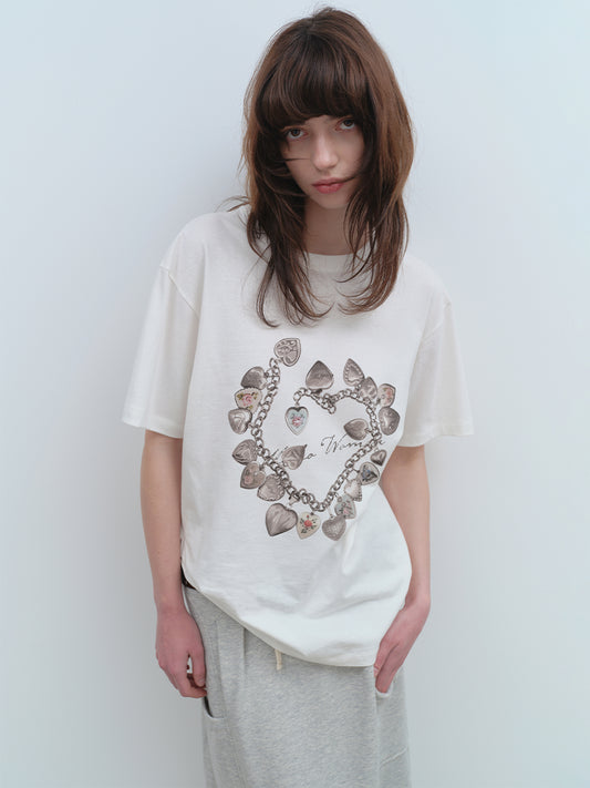 Vintage Pendant T-Shirts [Ivory]
