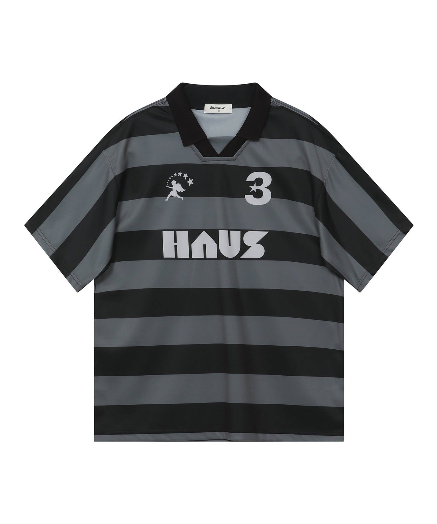 HAUS Stripe Jersey T-shirt [Black]