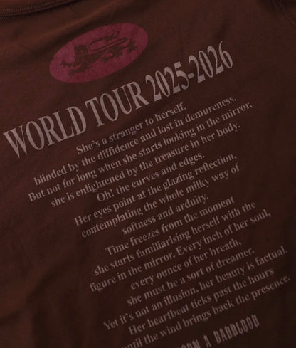 World Tour Layered Long Sleeve - Burgundy/Stripe