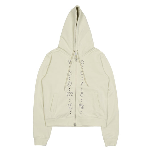 TCM center stitch hooded zip-up (oatmeal)