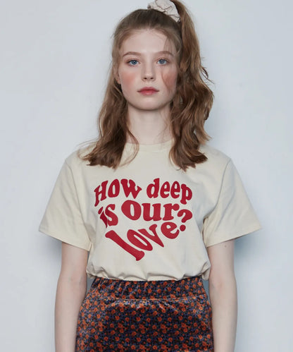 In LOVE Tee / Cream