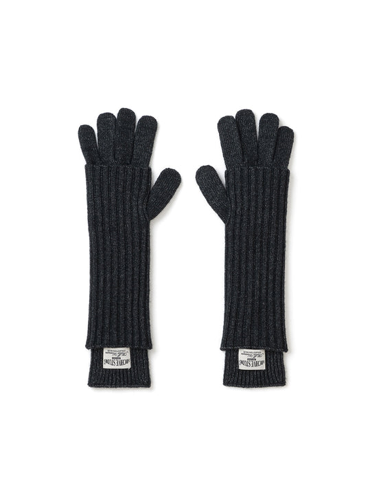 Knitted Warmer Gloves [Black]