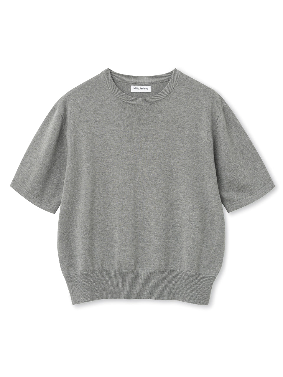 Crop Easy Knit [Melange Gray]