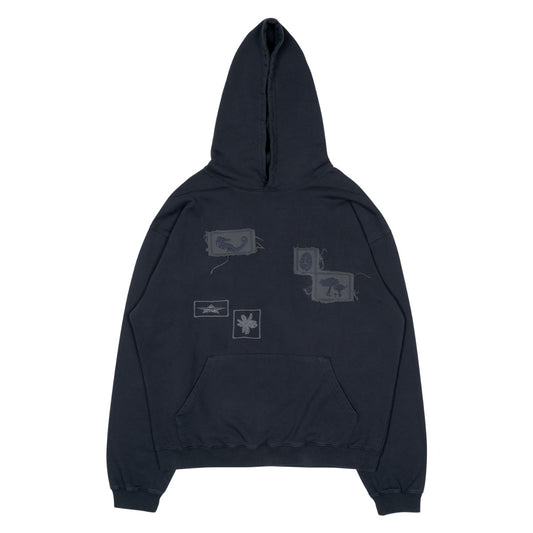 TCM fossil hoodie (navy)