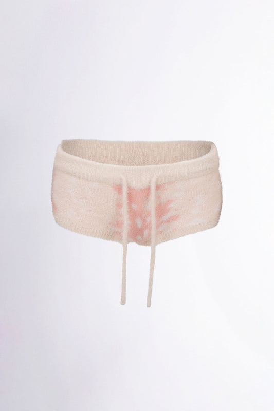 Rudolph Fur Shorts Pink