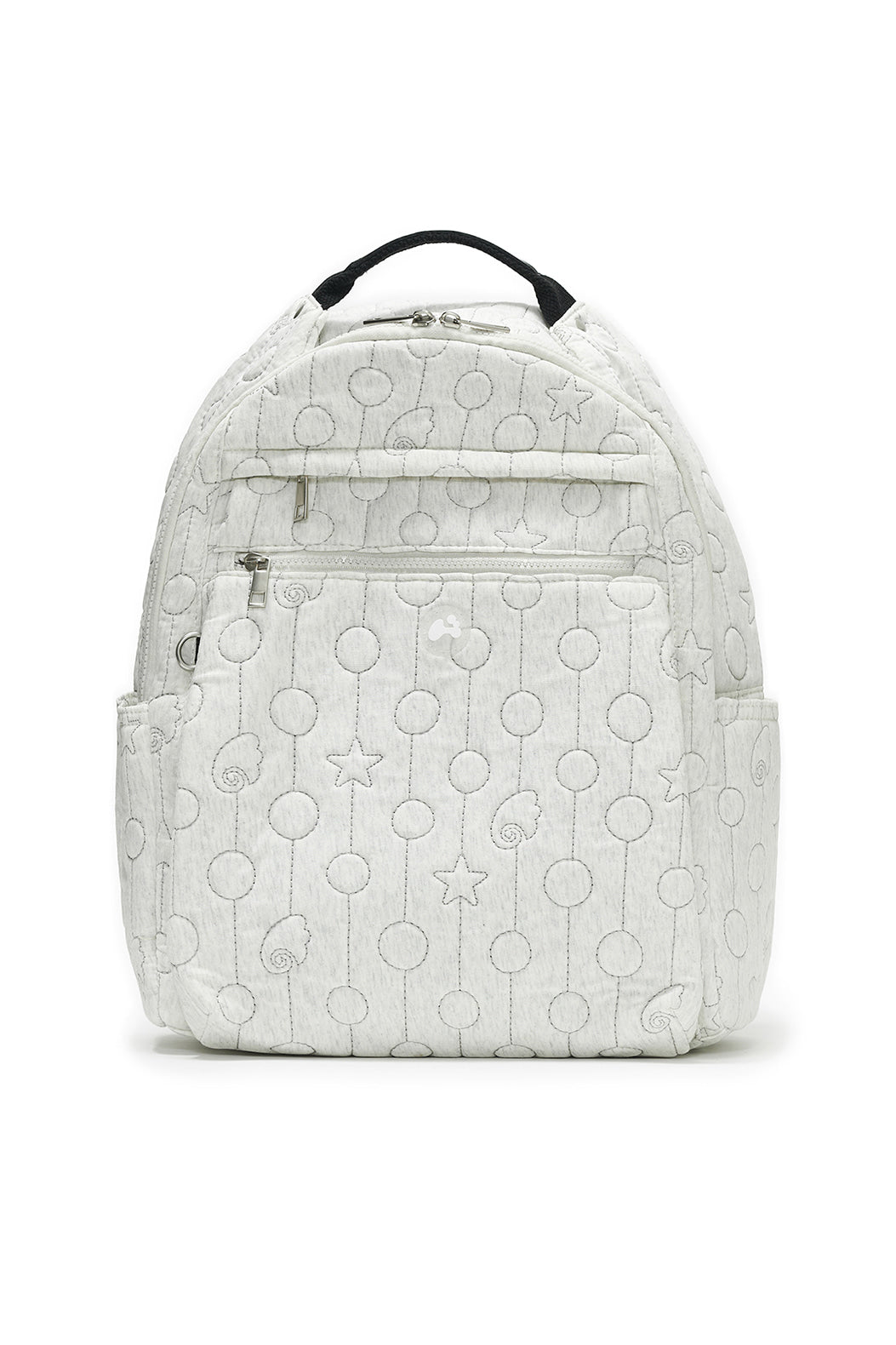 Quilted multi back-pack (Ivory)