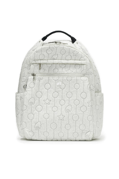 Quilted multi back-pack (Ivory)