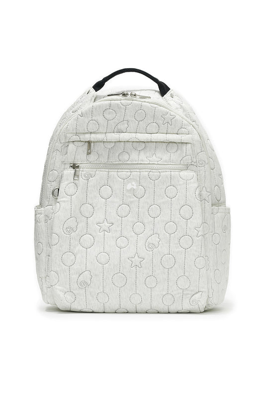 Quilted multi back-pack (Ivory)