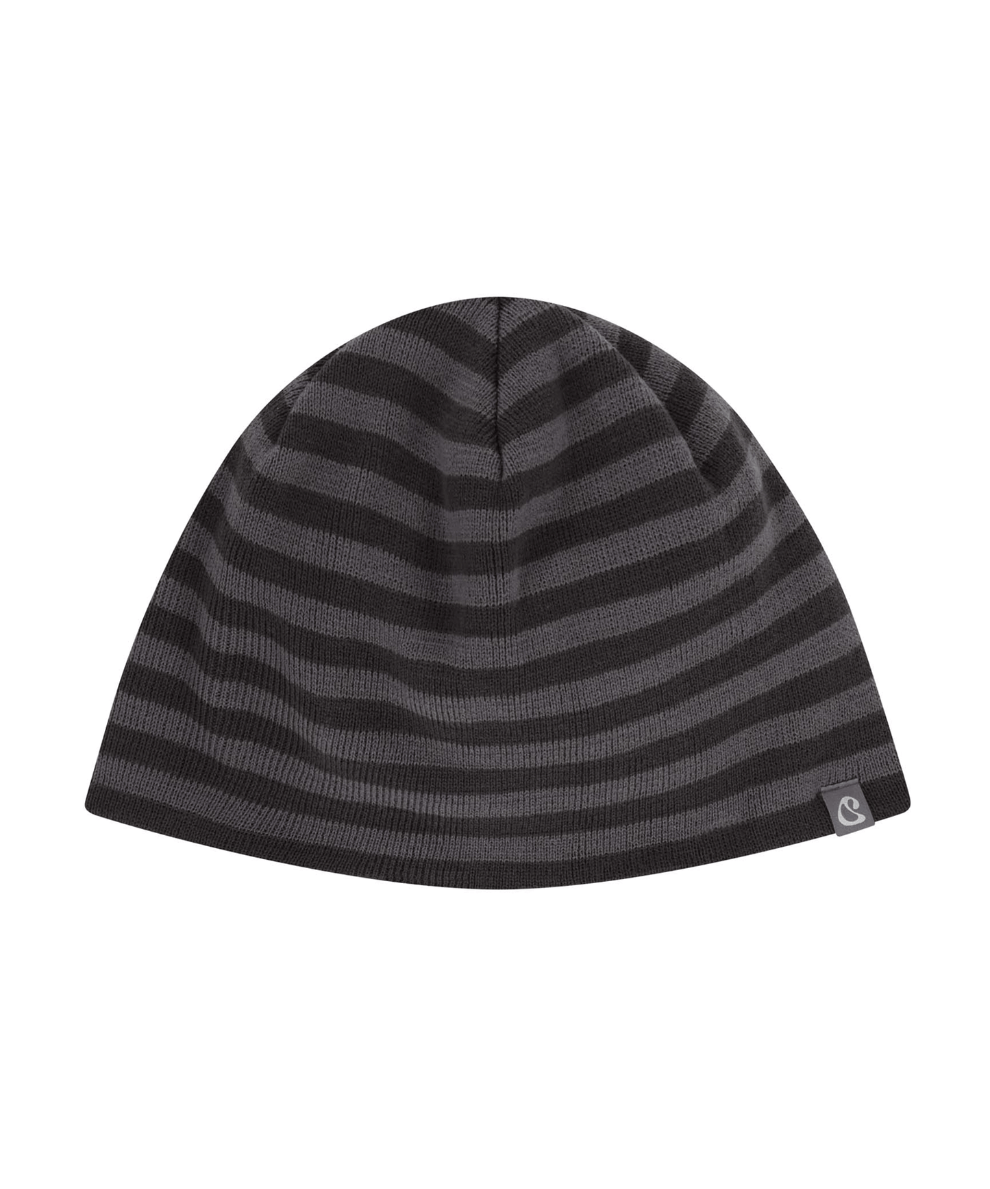 DUAL STRIPE BEANIE PURPLE GRAY 