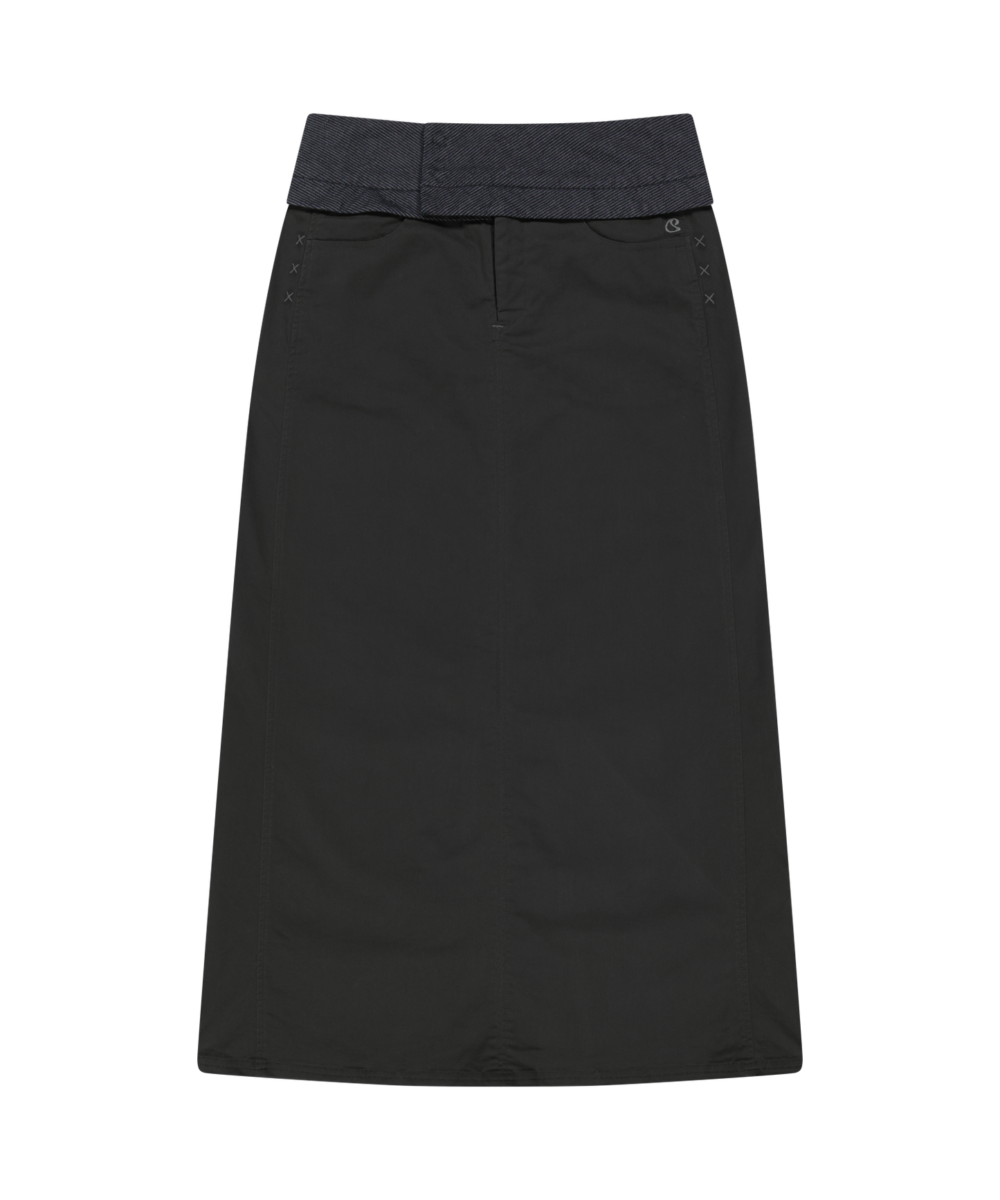 WAIST PANEL SKIRT CHARCOAL