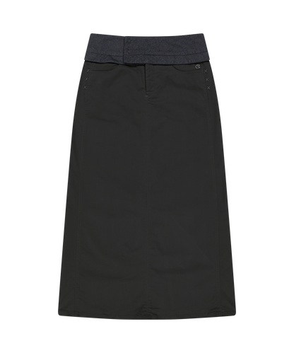 WAIST PANEL SKIRT CHARCOAL