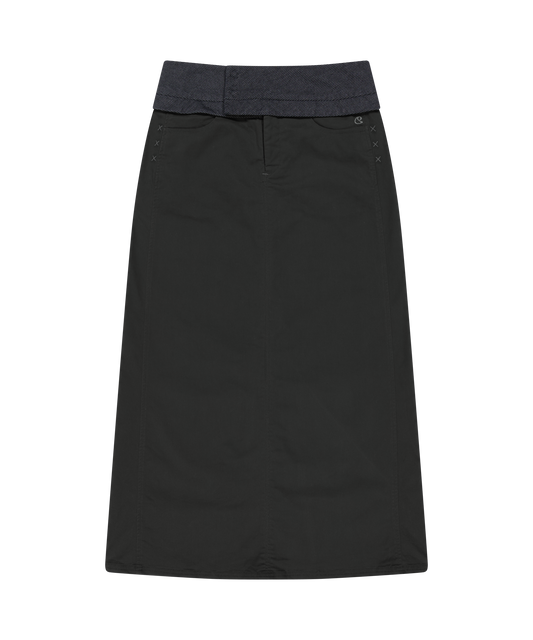 WAIST PANEL SKIRT CHARCOAL