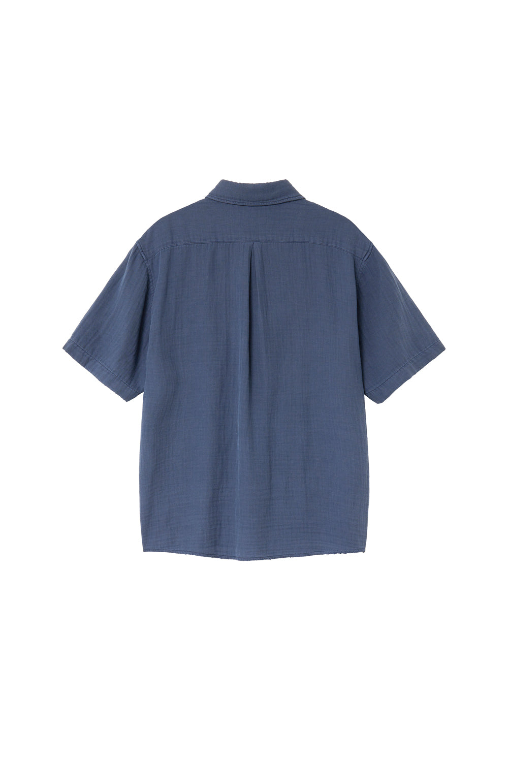 Loosed Shirt Double Face Blue Grey