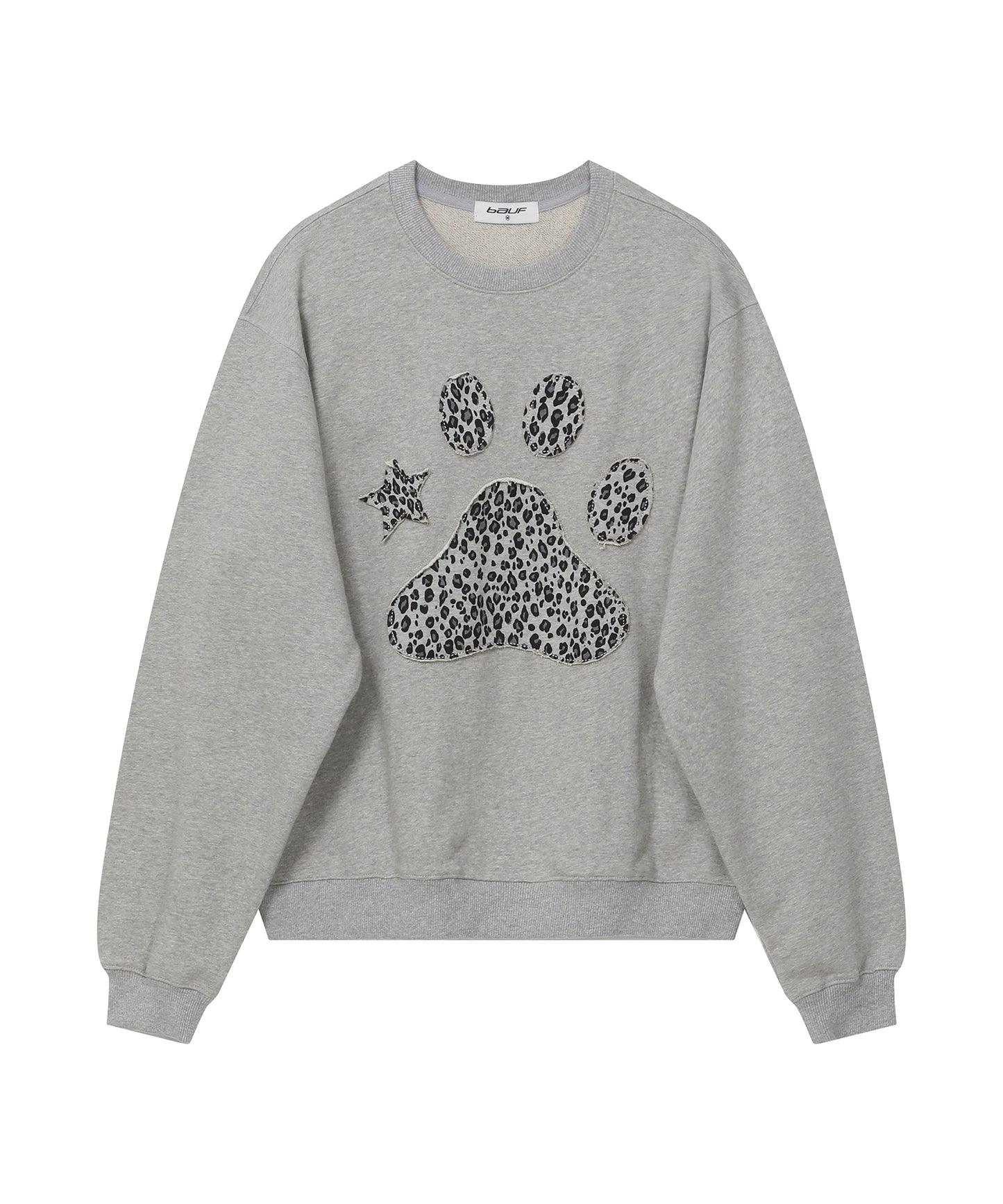 Leopard Puppy Sweatshirt [Gray]