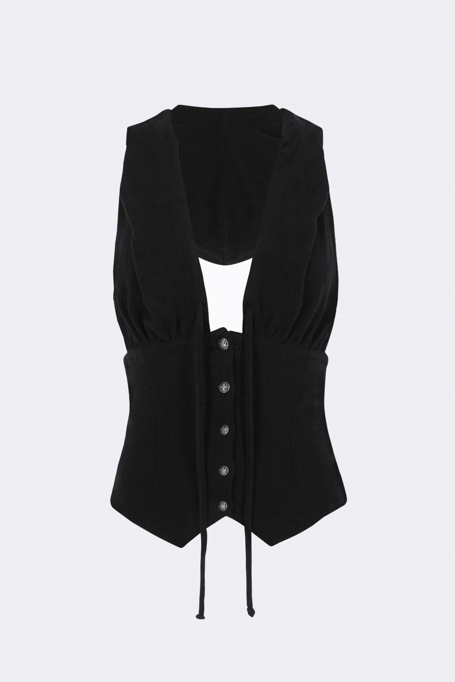 Classic Sleeveless Hoodie Black